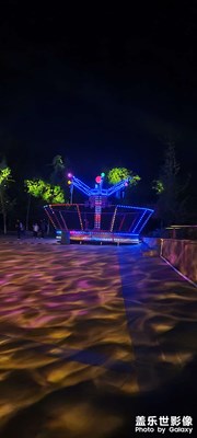 夜色中的游樂場