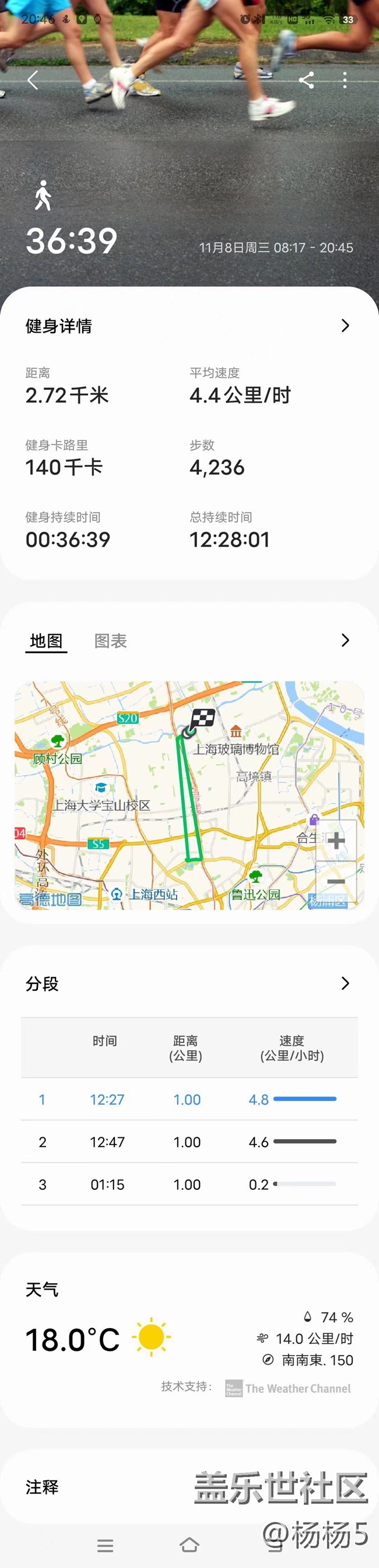 金秋運動會，星期三步回家 記錄