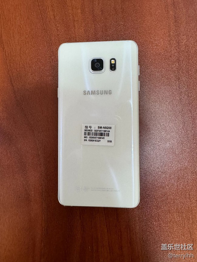 白色Note5 SM-N9200
