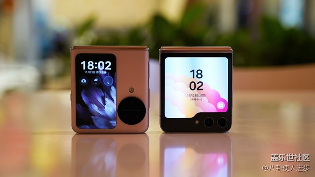 Galaxy Z Flip5 VS OPPO Find N3 Flip外觀對比
