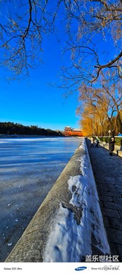 故宮雪霽，紅墻黃瓦，藍天白雪，美不勝收