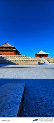 紅黃藍白青.S23Ultra鏡頭中的雪后故宮