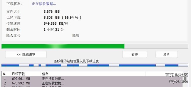 下載了兩個(gè)多小時(shí)了。