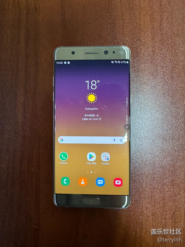 金色的Note FE SM-N935S