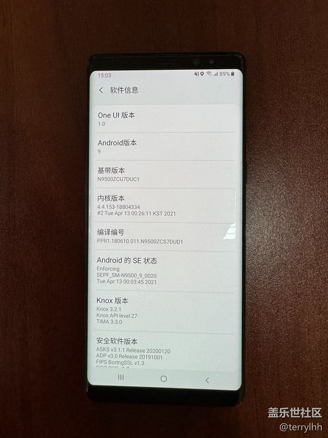 謎夜黑Note8 SM-N9500