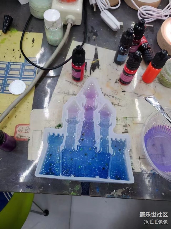 三星s系列宣講會(huì)，手工diy城堡太美了