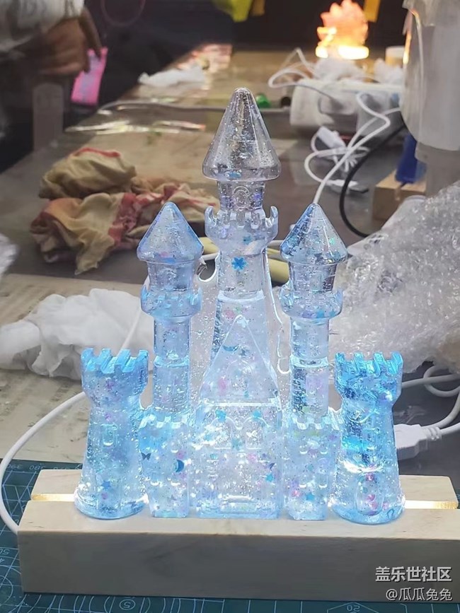 三星s系列宣講會(huì)，手工diy城堡太美了