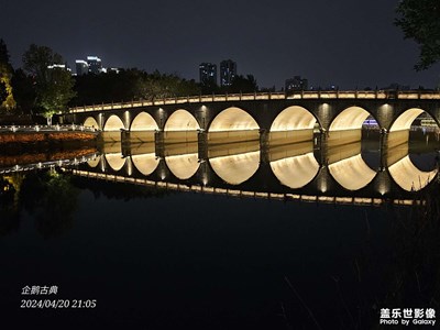 【三星手機的夜景】夜晚迷人的河面