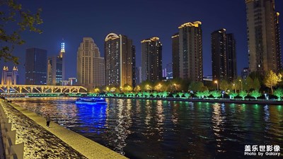 【三星手機的夜景】一組海河兩岸的夜景