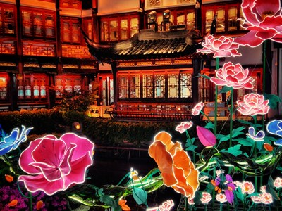 【三星手機(jī)的夜景】+豫園仲春花朝節(jié)