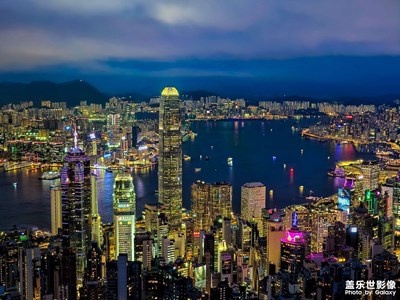 香港太平山夜景