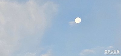 清晨的月亮～