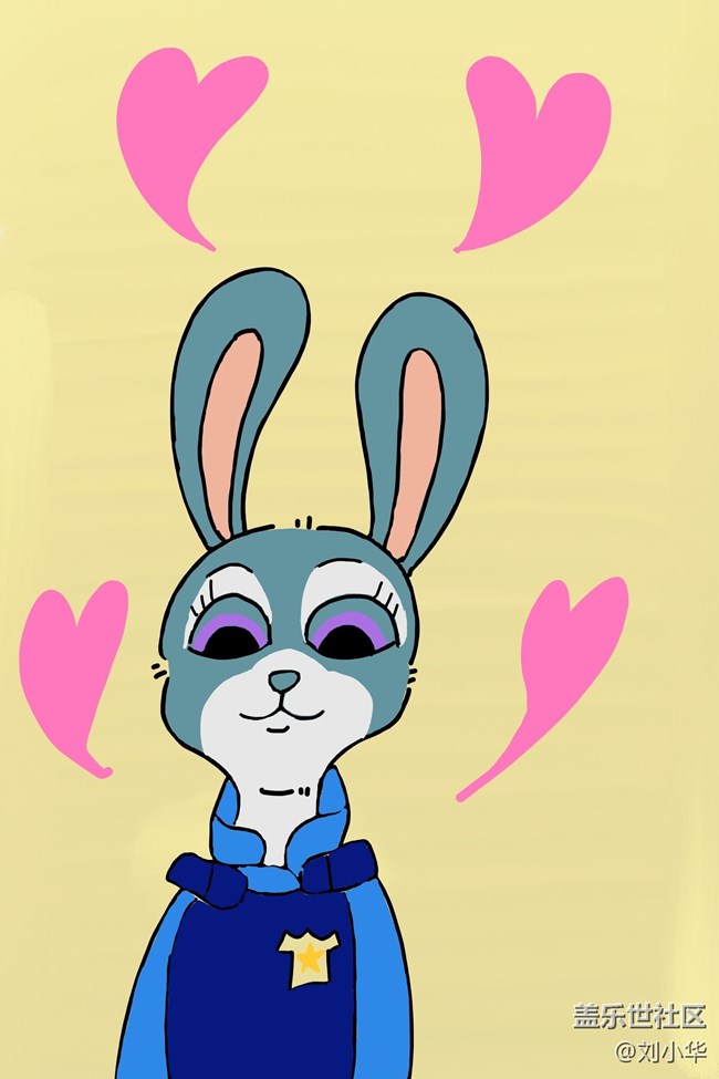 spen繪畫【兔警官朱迪】