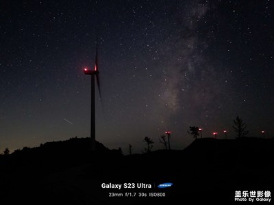 風(fēng)電場拍銀河