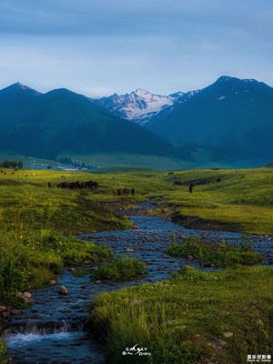 Galaxy S23 Ultra  雪山溪流小木屋