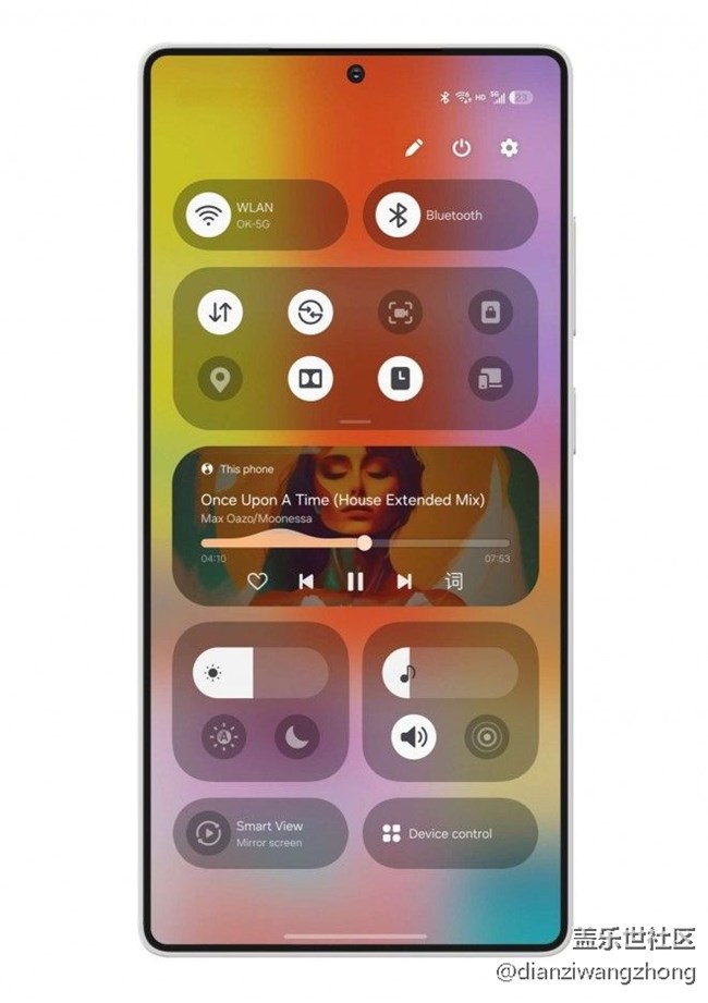 三星 Galaxy S25 渲染圖，搭載 One UI 7 的新指揮中心