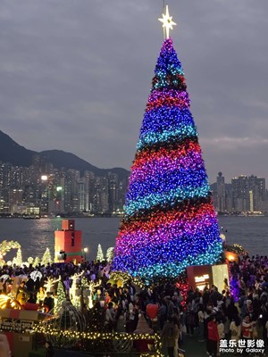 HK的圣誕煙花