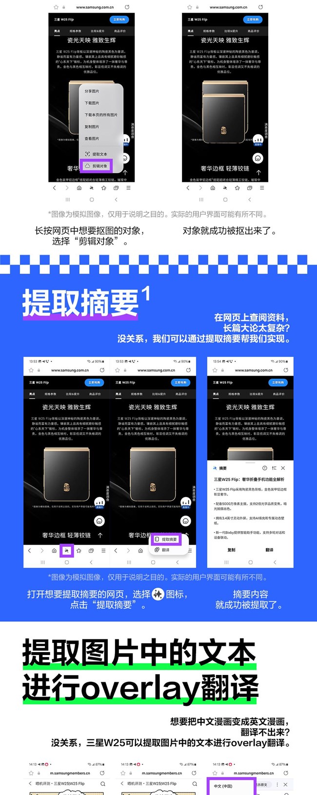 技巧集市Vol.68 | 三星W25 Flip「三星瀏覽器」隱藏玩法