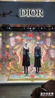 Dior的櫥窗柜