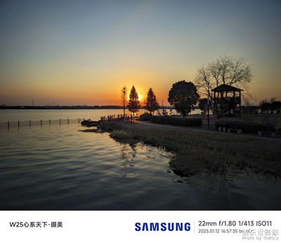 【冬日即景】+湖畔夕陽(yáng)