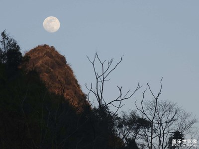 【冬日即景】圓月伴我歸