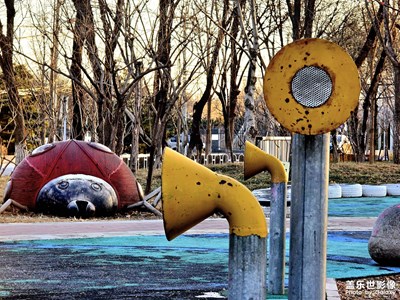 小區(qū)公園晨色美好