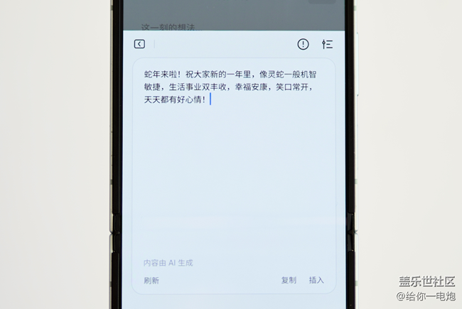 你是說，過年恰好帶了臺折疊屏回家？