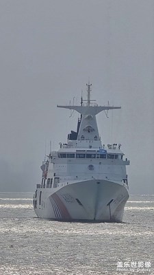 過(guò)瓊州海峽偶遇海警