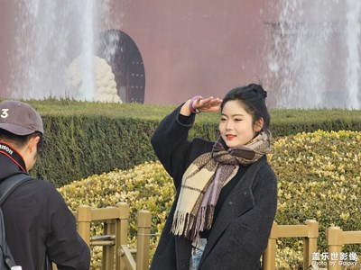 天安門下的笑臉