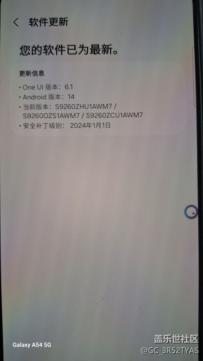 三星S24+升級6.1.1版本后沒有蓋樂世Ai功能是怎么回事？