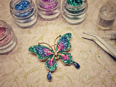 【拍有創(chuàng)意】+螺鈿胸針