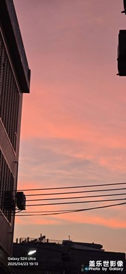 每天都不缺晚霞，但缺參照物