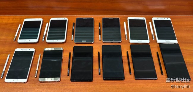 Note系列中的十二臺手機合集