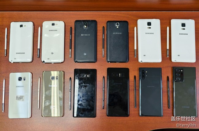 Note系列中的十二臺手機合集