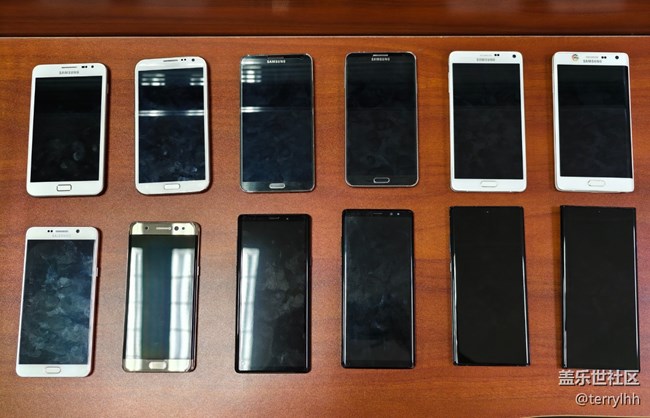 Note系列中的十二臺手機合集