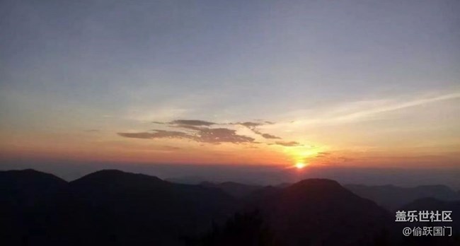 【夏日清涼】日出