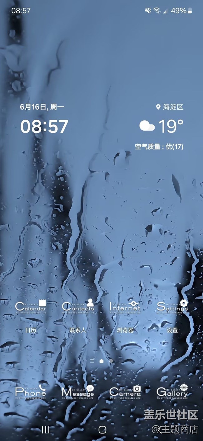 【主題商店】雨天の日記???