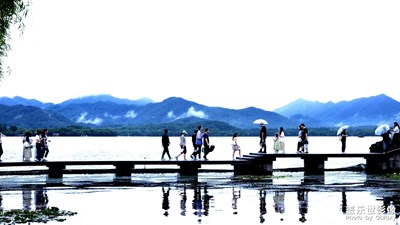 傍晚西湖邊隨拍