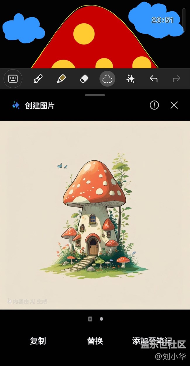 【涂鴉生圖】+spen蘑菇房