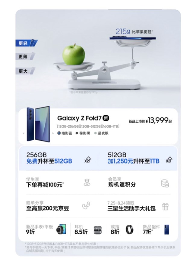 Galaxy Z Fold7 | Z Flip7全面開售 福利信息匯總