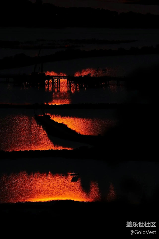 【光影之約】日落吻長河，明月渡晚空