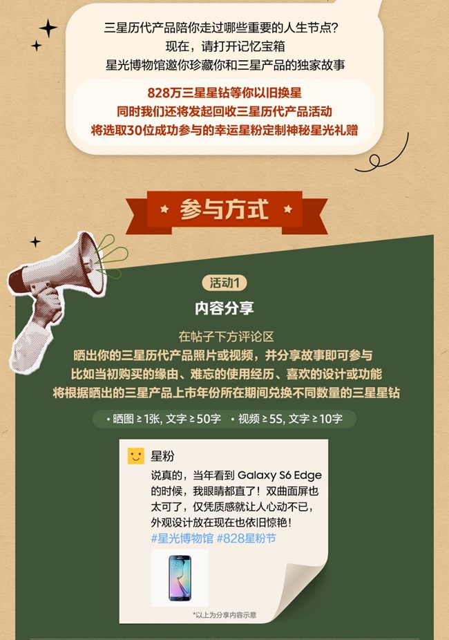 【第三批開(kāi)獎(jiǎng)】年度828星粉節(jié)開(kāi)啟！曬老產(chǎn)品，互動(dòng)贏星鉆