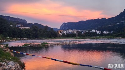 【生活的AB面】+?貴州看日落晚霞江水倒影