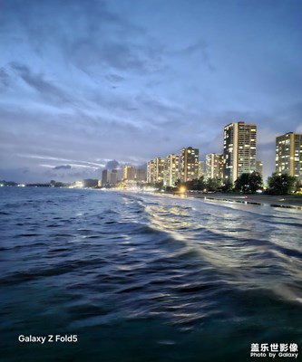 【隨拍分享】萬科雙月灣-南門海域夜景2