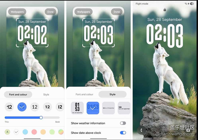 One UI 8 的自適應(yīng)鎖屏?xí)r鐘 – 詳解