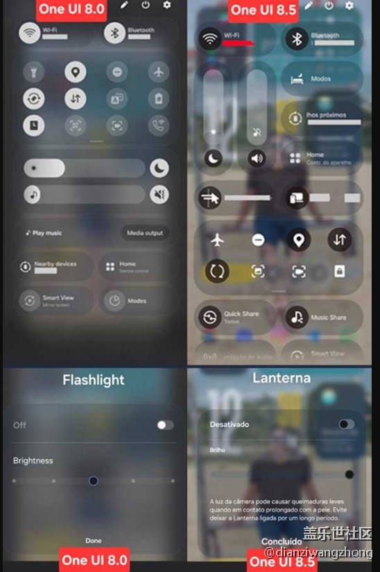 One UI 8.5 測試“Glass UI”設(shè)計語言[視覺效果]