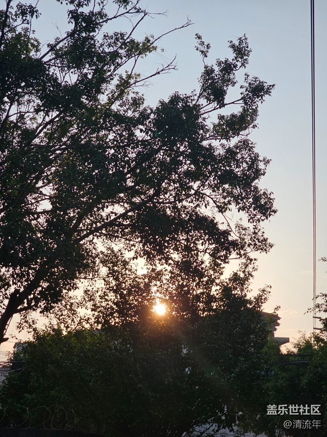 【秋末山景】太陽下山