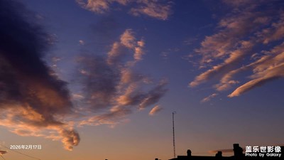 大年初一的夕陽??