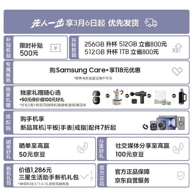 Galaxy S26系列 新品首發(fā) 福利信息匯總