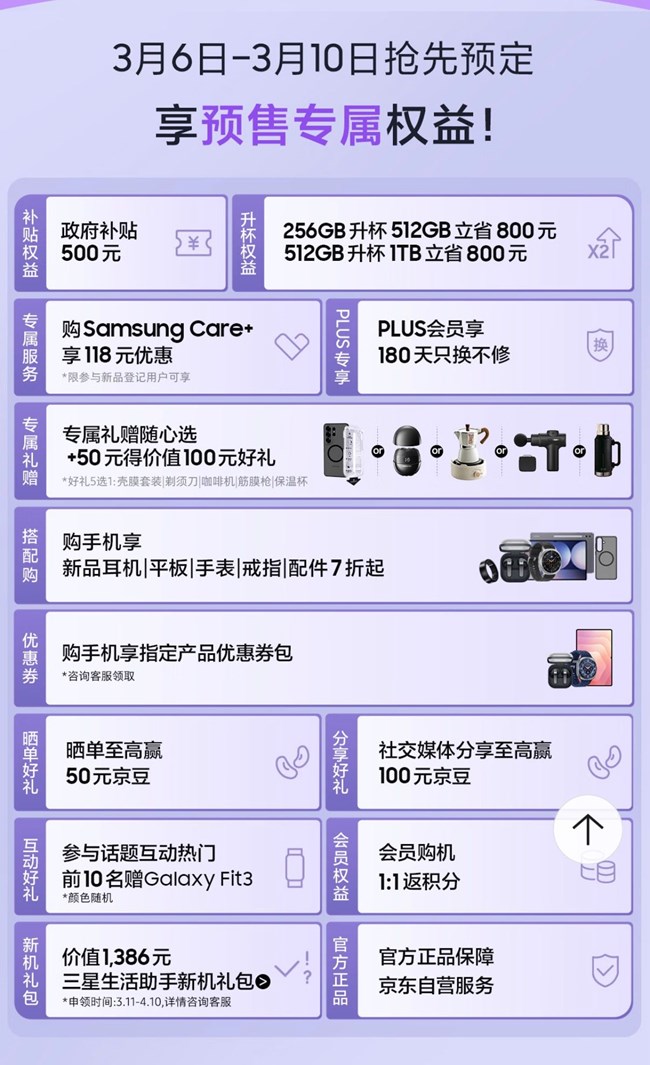 Galaxy S26系列 新品首發(fā) 福利信息匯總